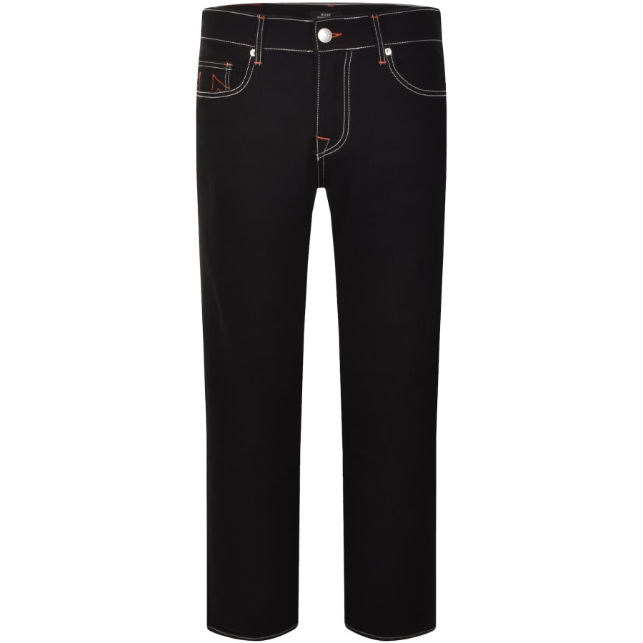 True Religion Ricky Straight Jeans Black | Mainline Menswear